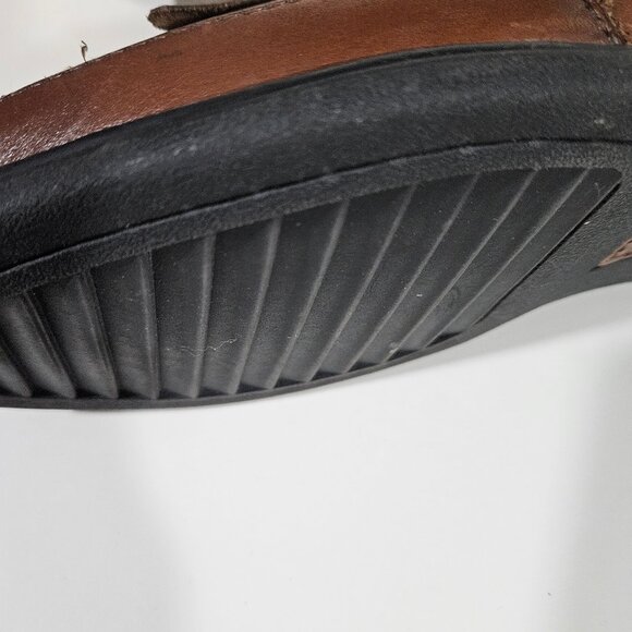 Dockers Brown Leather  Sinclair Kiltey Tassel Loafers - Picture 11 of 12